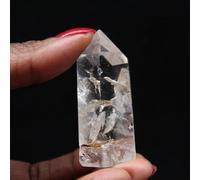 Prisme Quartz à Inclusion de 45 grammes et 55 millimètres, Minéral Quartz de Madagascar, Minéral Authentique, Exemplaire Rare, Objet d'art minéral, Pierre de Transformation