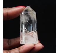 Prisme Quartz à Inclusion de 45 grammes et 55 millimètres, Minéral Quartz de Madagascar, Minéral Non traité, Pierre Exclusive, Décoration et Collection, Minéral de vitalité