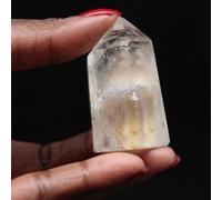 Prisme Quartz à Inclusion de 50 grammes et 50 millimètres, Minéral Quartz de Madagascar, Minéral Authentique, Collection spéciale, Pierre de Collection, Minéral de Force