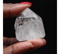 Prisme Quartz à Inclusion de 55 grammes et 40 millimètres, Minéral Quartz de Madagascar, Pierre d'origine Authentique, Modèle Unique, Objet d'art minéral, Minéral de rechargement