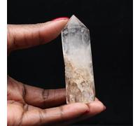 Prisme Quartz à Inclusion de 60 grammes et 75 millimètres, Minéral Quartz de Madagascar, Pierre véritable, Un Seul modèle, Minéral d'art, Pierre de Paix