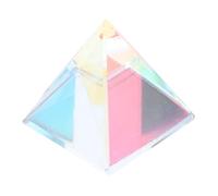 Prisme Solaire Pyramide en Verre, Ornement Décoratif à Réfraction