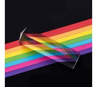 Prisme Triangulaire Bk7 25x25x80mm, Prismes Optiques En Verre, Enseignement De La Physique, Spectre De Lumière Réfractée Arc-En-Ciel, Enfants Étudiants