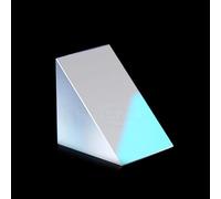 Prisme triangulaire en verre optique avec film réfléchissant (30x30x25mm)