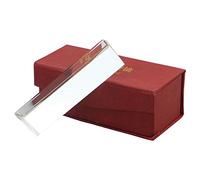 Prisme triangulaire en verre optique en cristal pour l'enseignement du spectre de lumière, la physique et la photographie photographique, 10 cm, spectroscope