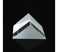 Prisme triangulaire optique 10 * 10 * 10mm, prismes à réflexion interne à Angle droit, Surface réfléchissante miroir revêtue d'aluminium et noir