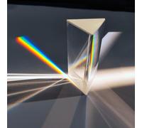 Prisme Triangulaire Optique En Verre Arc-En-Ciel, 30x30x60mm, Prisme Bk7, Enseignement De La Physique, Spectre De Lumière Réfractée, Jouets Pour Enfants, Cadeau