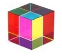 Prismes et kaléidoscopes Cube de Couleur Prisme en Cristal, décoration de Maison, Cube d'ornement for l'apprentissage Kits d'optique pour e Sciences (Color : 50mm)