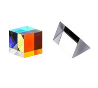 Prismes et kaléidoscopes Ensemble d'expériences optiques, Prisme Triangulaire for Voir l'équipement expérimental à lentilles convexes et concaves Kits d'optique pour e Sciences (Color : B)