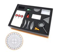 Prismes et kaléidoscopes Ensemble d'expérimentation Optique, Prisme, lentille Convexe, Miroir Concave, Instrument à Trois Lignes, Semi-conducteur Kits d'optique pour e Sciences