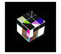 Prismes et kaléidoscopes Lentille de Prisme Optique Cube de lumière vive à Six côtés Prisme teinté Prisme de séparation de Faisceau Kits d'optique pour e Sciences