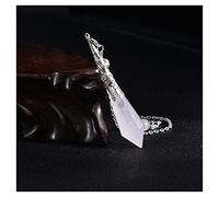 Prismes et kaléidoscopes Pierre Cristal Pendentif Rose Quartzs Opale Hexagone Prisme Kits d'optique pour e Sciences (Color : 2)