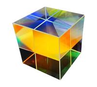 Prismes suspendus - Attrape-rêves cube - Attrape-rêves à suspendre en forme de cube transparent, prisme cube X en verre optique pour enseigner la physique du spectre de lumière