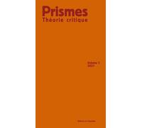 Prismes Théorie Critique T03 - Collectif - La Tempete Editions - broché - Revue