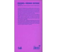 Prismes - Théorie Critique Volume 1