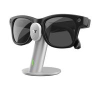 PRISMXR Station de Charge Compatible avec Ray-Ban Meta Lunettes Intelligentes, Argent (Carina S1)