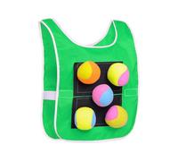 Prison Ball Kit de lancement et capture avec gilet adhésif, boules de coton, pour intérieur, extérieur, activités sportives, jardin, école