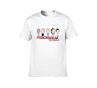 Prison Break 4 Men's Fashion T-Shirt White L