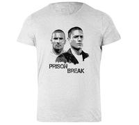 Prison Break Characters T-Shirt Femme Basic Coton Gris