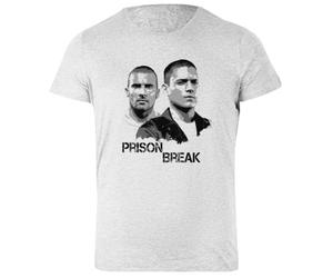Prison Break Characters T-Shirt Femme Basic Coton Gris