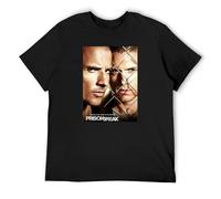 Prison Break Movie Birthday Present Retro T-Shirt Graphics Tee Black Tee Shirt XL