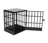 Prison de Téléphone Portable, Boîte de Verrouillage de Prison de Téléphone Portable en Plastique 13x15x19cm avec 2 Clés pour Salle de Classe (Tout Noir)