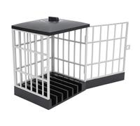 Prison de téléphones portables avec minuterie, verrouillage de prison de téléphone portable sécurisé pour, capacité de la cage de téléphone pour l'auto-contrôle, plastique bleu 15x19x13cm (noir et
