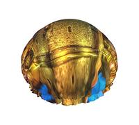 Prison et canal à Annecy vieille ville impression bonnet de douche élastique réutilisable femmes bonnet de bain double couche imperméable bonnet de douche, pour salon de spa pour dames