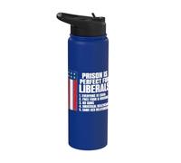 Prison is Perfect for Liberals Graphic Stainless Steel Insulated Water Bottle