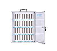 Prison pour téléphone Portable 48 emplacements en Alliage d'aluminium Transparent pour téléphones Portables, Armoire de Rangement, Tableau de Poche, casier de Rangement avec poigné
