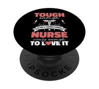 Prison Prison infirmière Assez Dure pour être Une infirmière correctionnelle PopSockets PopGrip Adhésif