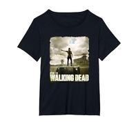Prison TWD T-Shirt, Femme Grandes Tailles, Noir, 4X