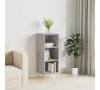 prissent Buffet Armoire Latérale Meuble de Rangement pour Salon Chambre à Coucher ou Bureau Mobilier D'intérieur Design Minimaliste Gris Béton 34,5x32,5x90 cm