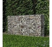 prissent Gabion en maille en acier galvanisé 200x30x100 cm Paniers de gabions de gabion pour pierres mur de gabions gabions métalliques paniers de gabions barrière de jardin décorative et absorbant le