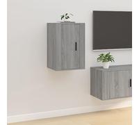 prissent Meuble TV Mural Support de TV Armoire Stéréo Mobilier D'intérieur Décoration de Pièce Design Tendance mais Pratique Sonoma Gris 40x34,5x60 cm