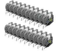 Pristar 20x Ruban D’étiquettes Compatible pour Brother TZe-251 TZe251 TZ-251 24mm pour Brother P-Touch PT-P700 PT-2430 PT-D600 PT-D600VP PT-9700PC PT-P750W PT-P710BT PT-E500VP PT-P900W, Noir Sur Blanc