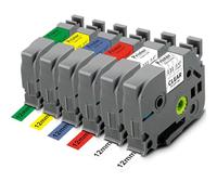 Pristar 6x Tze 12mm Ruban Compatible pour Brother TZe-131 TZe-231 TZe-431 TZe-531 TZe-631 TZe-731 Tz pour Brother P-touch H107B P710bt H100LB E110 H100R D210 H200 H110 D400 1250 H101C D200 D600VP