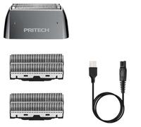 PRITECH RSM-1699 Foil Shaver Head remplacement et câble de recharing, 2 coupeurs paquet