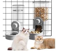 PRITOK Distributeur d'eau pour lapin, cochon d'Inde, distributeur d'eau : distributeur automatique pour animal domestique 520 ml d'eau, 1200 ml de nourriture pour lapins, chinchillas, hérissons