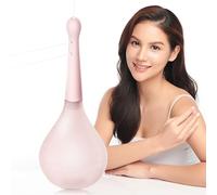 PRITOK Douche Anale: 150ml Douche Anale Réutilisable Irrigateur, Pour Lavement Intestinal,Bien-Être Et Relaxation Grâce Au Lavement Intestinal, Rose