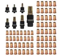 PRITOK Ensemble de pinces à écrou de rivetage : 7 pièces M3-M12 riveteuse manuelle, M3 M4 M5 M6 M8 M10 M12 Riveteuse manuelle Kit complet avec écrou à riveter Outil pour les connexions métalliques