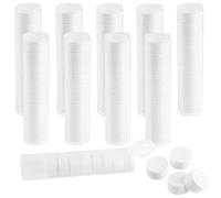 PRITOK Lot de 100 serviettes compressées : comprimés de serviette portable en tissu spunlace avec boîte de rangement, mini serviette de visage pressée pour les voyages, les vacances, le sport, la