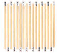 PRITOK Lot de 150 crayons en bois HB avec gomme - 18,8 cm x 0,7 cm - En bois naturel - Pour enfants, étudiants, bureau, fournitures scolaires