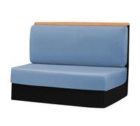 Pritok Lot de 2 housses de siège : taies élastiques pour camping-car, rembourrage de haute qualité frais, convient remorques pour camping-cars (bleu)