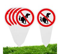 PRITOK Lot de 5 panneaux à enfoncer « Kein Hundeklo » - Taille XXL - 30 x 15 cm - Pas de toilettes pour chien - Interdiction de faire - Pour chemins propres, pelouse, parc, aire de jeux