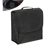 PRITOK Sac à outils de rangement pour coffre de voiture : 30 x 17 x 29 cm, organiseur de coffre en feutre avec poignée de transport, boîte de rangement pour outils et entretien de la voiture (noir)