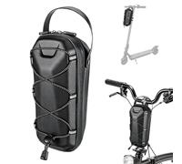 PRITOK Sacoche de guidon étanche pour trottinette électrique : 3 L E Scooter avec cordon élastique multicolore à fermeture rapide, sac portable pour trottinette électrique, sacoche pour trottinette
