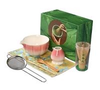 PRITOK Set de matcha à thé : ensemble de 7 pièces de qualité supérieure pour le matcha, bol à matcha, cuillère à latte pour les amateurs de matcha
