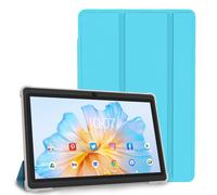 Pritom Tablette PC 7 pouces, Android 13 Quad Core, 4 Go (2 + 2 Go virtuel) RAM 32 Go ROM, WiFi, double caméra, USB C, avec étui en cuir Black