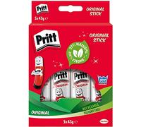 Pritt 1456072 Bâtonnet de colle solide Lavable Non-toxique 43g Pack de 5 (Import Royaume Uni)